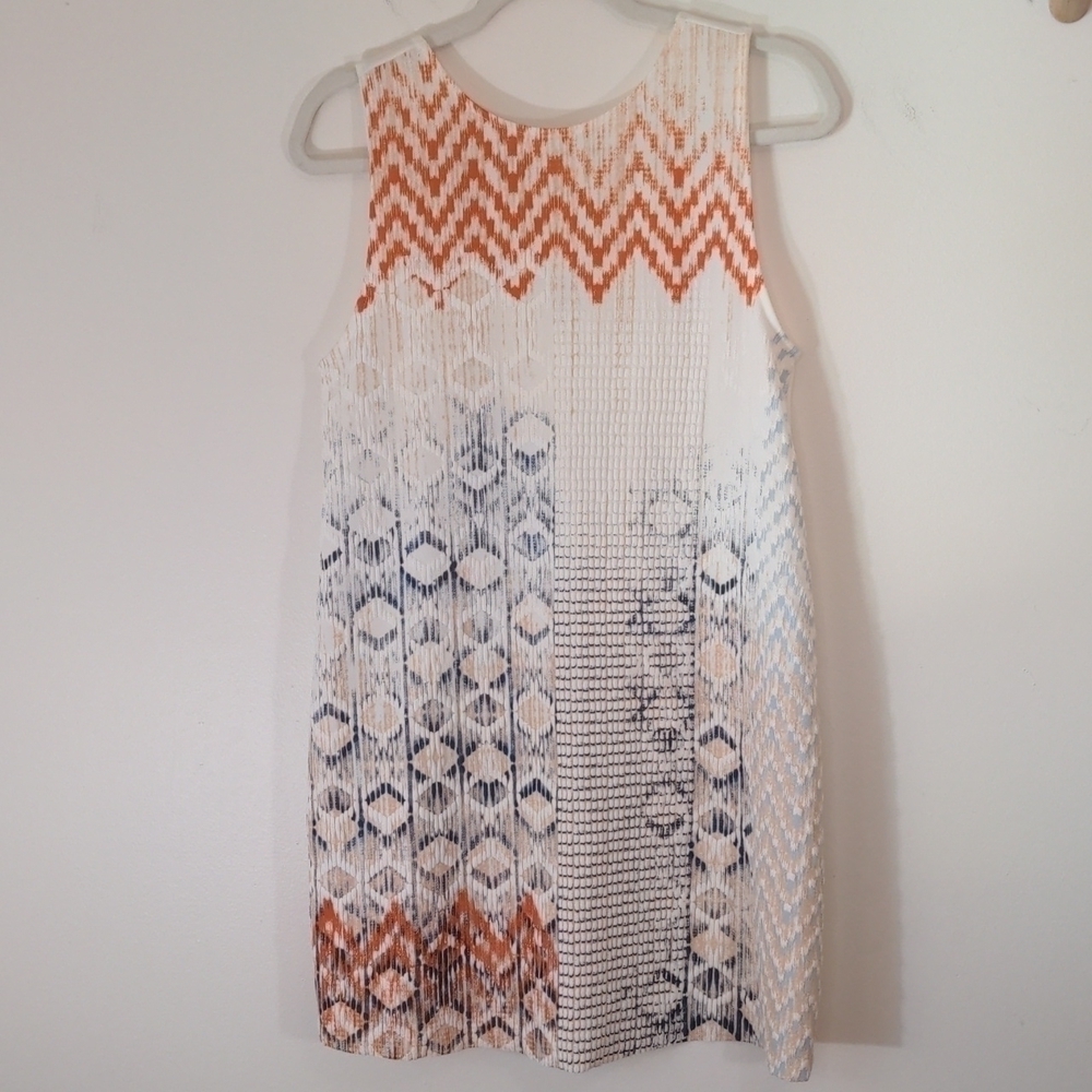 𝅺zara Collection Geometric Sleeveless Shift Dress small - Picture 2 of 7